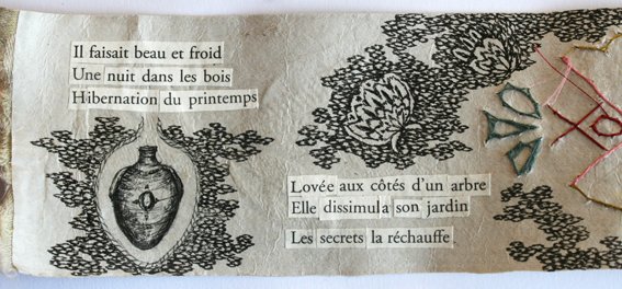 Livres d'artistes - "Promesse d'un jardin plus vaste" - Viviane Michel - Nicolas Mareau