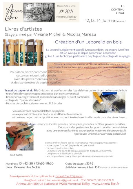 Actualités - Stage - Viviane Michel