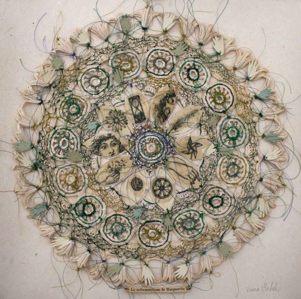 Art Textile - Métamorphose de Marguerite - Viviane Michel