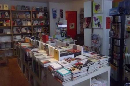 aperçu des rayonnages de la librairie Le festin nu