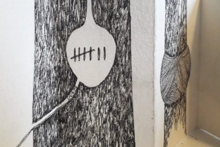 Livre d'artiste de Viviane Michel contre temps - détail